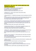 PROSTHETIC CPM 2026 TEST PAPER QUESTIONS AND ANSWERS GRADED