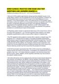 GOOD CLINICAL PRACTICE CORE EXAM 2026 TEST QUESTIONS AND ANSWERS GRADED