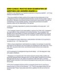 GOOD CLINICAL PRACTICE MAIN EXAMINATION SET QUESTIONS AND ANSWERS GRADED