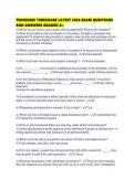 TENNESSEE TIMESHARE LATEST 2026 EXAM QUESTIONS AND ANSWERS GRADED