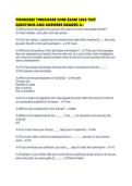 TENNESSEE TIMESHARE CORE EXAM 2026 TEST QUESTIONS AND ANSWERS GRADED