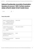 National Guardianship Association Examination Questions & Answers &vert; 100&percnt; Verified solutions &lpar;2026&rpar; UPDATE &vert;2026&excl;&excl; STUDY GUIDE EXAM