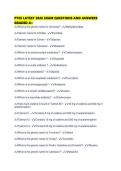 PTCE LATEST 2026 EXAM QUESTIONS AND ANSWERS GRADED 