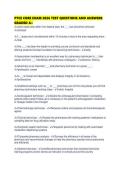 PTCE CORE EXAM 2026 TEST QUESTIONS AND ANSWERS GRADED 