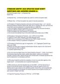 CYBERARK SENTRY 2026 UPDATED EXAM SCRIPT QUESTIONS AND ANSWERS GRADED