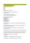 CYBERARK SENTRY FINAL EXAM 2026 ACTUAL QUESTIONS AND ANSWERS GRADED