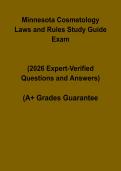 Minnesota Cosmetology Laws & Rules Study Guide PDF &vert; State Board Exam Prep
