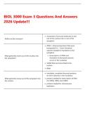 BIOL 3000 Exam 3 Questions And Answers 2026 Update&excl;&excl;&excl;