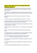 COHN-S FINAL EXAM 2026 ACTUAL QUESTIONS AND ANSWERS GRADED A&plus;