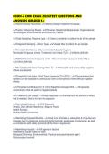COHN-S CORE EXAM 2026 TEST QUESTIONS AND ANSWERS GRADED A&plus;