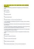 CISA CORE EXAM 2026 TEST QUESTIONS AND ANSWERS GRADED