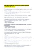 NDAEB FINAL EXAM 2026 ACTUAL QUESTIONS AND ANSWERS GRADED