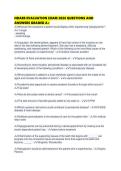 NDAEB EVALUATION EXAM 2026 QUESTIONS AND ANSWERS GRADED