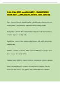D426 WGU DATA MANAGEMENT&lpar; FOUNDATIONS&rpar; EXAM WITH COMPLETE SOLUTIONS 100&percnt; VERIFIED
