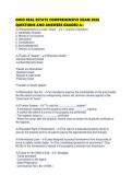 OHIO REAL ESTATE COMPREHENSIVE EXAM 2026 QUESTIONS AND ANSWERS GRADED