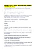 OHIO REAL ESTATE LATEST 2026 EXAM QUESTIONS AND ANSWERS GRADED