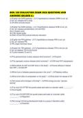 BIOL 320 EVALUATION EXAM 2026 QUESTIONS AND ANSWERS GRADED 