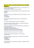 BIOL 320 LATEST 2026 EXAM QUESTIONS AND ANSWERS GRADED