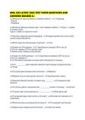 BIOL 320 LATEST 2026 TEST PAPER QUESTIONS AND ANSWERS GRADED