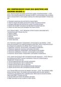 BOC COMPREHENSIVE EXAM 2026 QUESTIONS AND ANSWERS GRADED