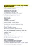ASQ CQE FINAL EXAM 2026 ACTUAL QUESTIONS AND ANSWERS GRADED 