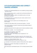3 P'S EXAM QUESTIONS AND CORRECT VERIFIED ANSWERS