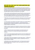 EPIC IMP 100 LATEST 2026 TEST PAPER QUESTIONS AND ANSWERS GRADED