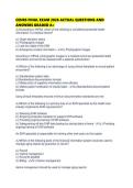 CEHRS FINAL EXAM 2026 ACTUAL QUESTIONS AND ANSWERS GRADED