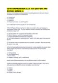 CEHRS COMPREHENSIVE EXAM 2026 QUESTIONS AND ANSWERS GRADED