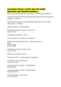 AIR ASSAULT PHASE 1 LATEST 2026 TEST PAPER QUESTIONS AND ANSWERS GRADED