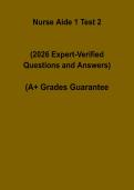 Nurse Aide 1 Test 2 PDF &vert; CNA Level 1 Study Guide & Practice Test