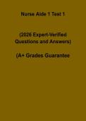 Nurse Aide 1 Test 1 PDF &vert; CNA Level 1 Study Guide & Practice Test