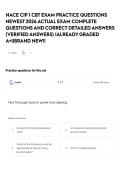 NACE CIP 1 CBT EXAM PRACTICE QUESTIONS NEWEST 2026 ACTUAL EXAM COMPLETE QUESTIONS AND CORRECT DETAILED ANSWERS &lpar;VERIFIED ANSWERS&rpar; &vert;ALREADY GRADED A&plus;&vert;&vert;BRAND NEW&excl;&excl;