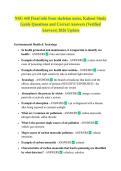 NSG 440 Final info from skeleton notes&comma; Kahoot Study Guide Questions and Correct Answers &lpar;Verified Answers&rpar; 2026 Update
