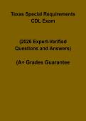 Texas Special Requirements CDL Exam PDF &vert; Commercial Driver License Study Guide