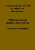 Texas CDL Chapter 14 Final Exam PDF &vert; Special Requirements Study Guide