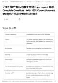 NYPD FIRST TRIMESTER TEST Exam Newest 2026 Complete Questions &vert; With 100&percnt; Correct Answers graded A&plus; Guaranteed Success&excl;&excl;