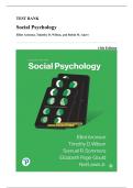 Test Bank - Social Psychology&comma; 11th Edition &lpar;Aronson&comma; 2022&rpar;&comma; Chapter 1-13 &vert; All Chapters