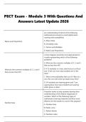 PECT Exam - Module 3 With Questions And  Answers Latest Update 2026 