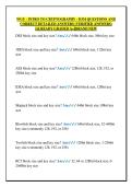 WGU - INTRO TO CRYPTOGRAPHY - D334 QUESTIONS AND  CORRECT DETAILED ANSWERS &lpar;VERIFIED ANSWERS&rpar;  &vert;ALREADY GRADED A&plus;&vert;&vert;BRAND NEW