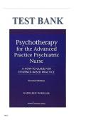 Test Bank for Psychotherapy for the Advanced Practice Psychiatric Nurse&comma; 3rd Edition &lpar;Wheeler&rpar;&colon; All Chapters 1-24 &vert; Complete Guide with Rationales