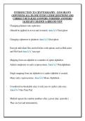 INTRODUCTION TO CRYPTOGRAPHY - D334 SHAWN  C839V5&sol;D334 ALL-IN-ONE STUDY GUIDE QUESTIONS AND  CORRECT DETAILED ANSWERS &lpar;VERIFIED ANSWERS&rpar;  &vert;ALREADY GRADED A&plus;&vert;&vert;BRAND NEW