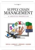 Test Bank for Supply Chain Management&colon; A Logistics Perspective&comma; 12th Edition &lpar;Coyle&sol;Langley&rpar; &vert; All Chapters 1-16 &vert; Complete with Answers & Rationales