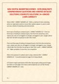 WGU DIGITAL MARKETING SCIENCE - D378 &lpar;2026&sol;2027&rpar;  COMPREHENSIVE QUESTIONS AND VERIFIED DETAILED  SOLUTIONS &vert;COMPLETE SOLUTIONS &vert;A&plus; GRADED  &vert;100&percnt; CORRECT&excl;&excl;