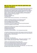 MBA 601 FINAL EXAM 2026 UPDATED QUESTIONS AND ANSWERS GRADED