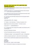 DSE OSCE CORE EXAM 2026 TEST QUESTIONS AND ANSWERS GRADED