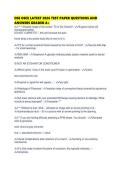 DSE OSCE LATEST 2026 TEST PAPER QUESTIONS AND ANSWERS GRADED