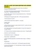 DSE OSCE LATEST 2026 EXAM QUESTIONS AND ANSWERS GRADED