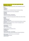 DSE OSCE EVALUATION 2026 EXAM QUESTIONS AND ANSWERS GRADED
