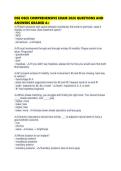 DSE OSCE COMPREHENSIVE EXAM 2026 QUESTIONS AND ANSWERS GRADED
